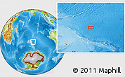 Physical Location Map of the area around 49° 51' 40" S, 78° 16' 30" E