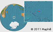 Satellite Location Map of the area around 49° 51' 40" S, 78° 16' 30" E