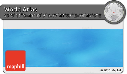 Physical Panoramic Map of the Area around 49° 51' 40" S, 78° 16' 30" E