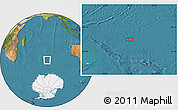 Satellite Location Map of the area around 49° 51' 40" S, 79° 7' 30" E