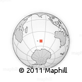 Outline Map of the Area around 49° 51' 40" S, 79° 58' 29" E, rectangular outline