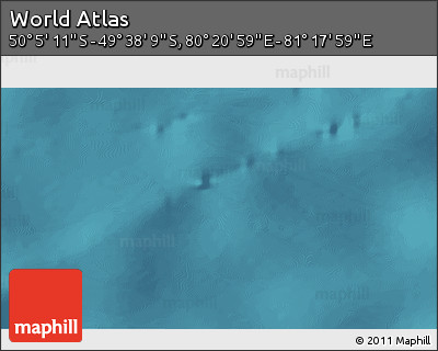 Satellite 3D Map of the Area around 49° 51' 40" S, 80° 49' 29" E