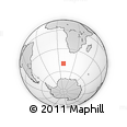 Outline Map of the Area around 49° 51' 40" S, 8° 34' 29" E, rectangular outline