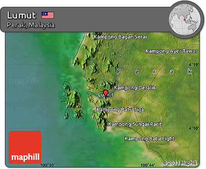 Satellite Map of Lumut