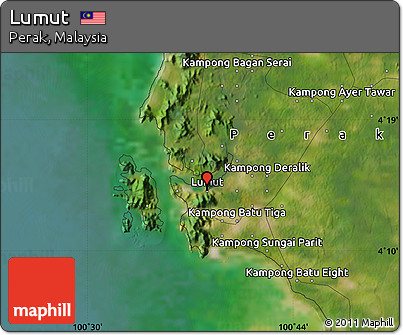 Satellite Map of Lumut