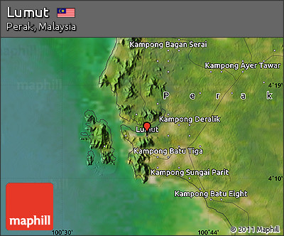 Satellite Map of Lumut