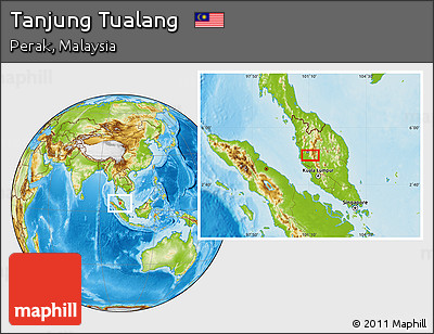 Physical Location Map of Tanjung Tualang