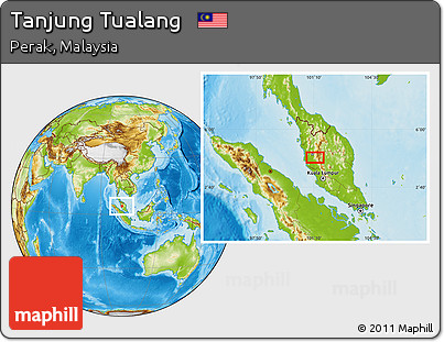 Physical Location Map of Tanjung Tualang