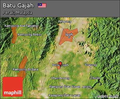 Satellite Map of Batu Gajah