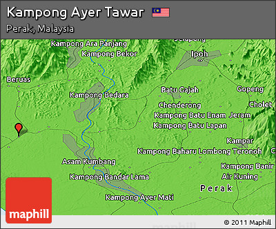 Ayer Tawar Perak Map Free Political Panoramic Map Of Kampong Ayer Tawar