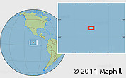 Savanna Style Location Map of the area around 4° 22' 30" N, 103° 37' 30" W