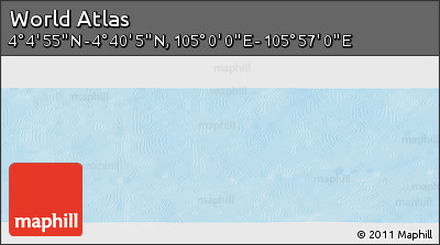 Physical Panoramic Map of the Area around 4° 22' 30" N, 105° 28' 29" E