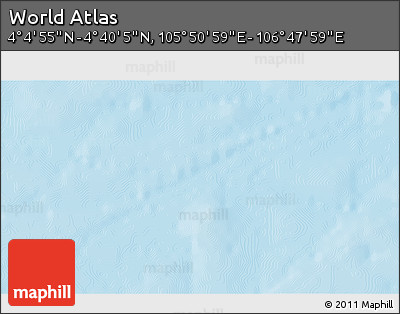 Physical 3D Map of the Area around 4° 22' 30" N, 106° 19' 29" E