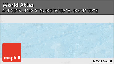 Physical Panoramic Map of the Area around 4° 22' 30" N, 106° 19' 29" E