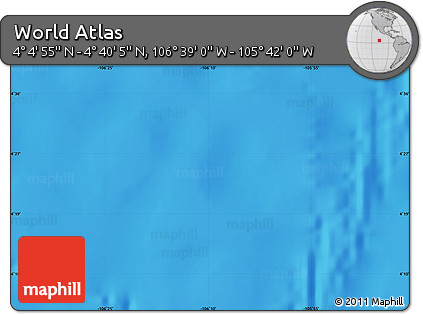 Physical Map of the Area around 4° 22' 30" N, 106° 10' 30" W