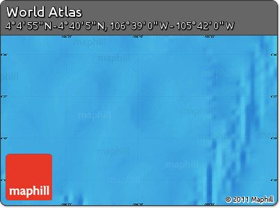 Physical Map of the Area around 4° 22' 30" N, 106° 10' 30" W
