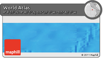 Physical Panoramic Map of the Area around 4° 22' 30" N, 106° 10' 30" W