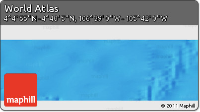 Physical Panoramic Map of the Area around 4° 22' 30" N, 106° 10' 30" W