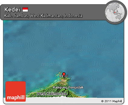 Satellite Panoramic Map of Kedei