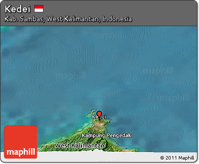 Satellite Panoramic Map of Kedei