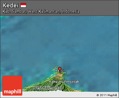 Satellite Panoramic Map of Kedei