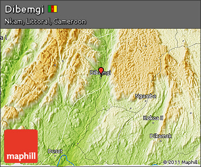 Physical 3D Map of Dibemgi
