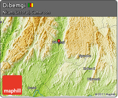 Physical 3D Map of Dibemgi