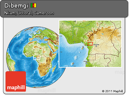 Physical Location Map of Dibemgi