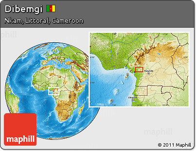 Physical Location Map of Dibemgi