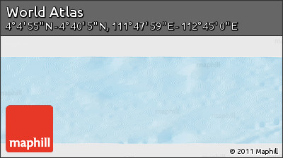 Physical Panoramic Map of the Area around 4° 22' 30" N, 112° 16' 30" E