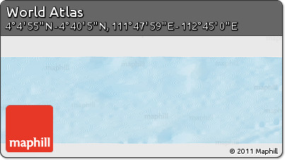 Physical Panoramic Map of the Area around 4° 22' 30" N, 112° 16' 30" E