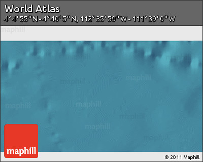 Satellite 3D Map of the Area around 4° 22' 30" N, 112° 7' 30" W