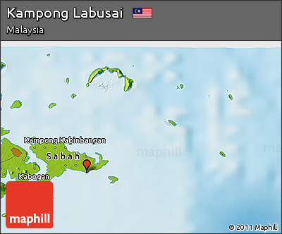 Physical 3D Map of Kampong Labusai