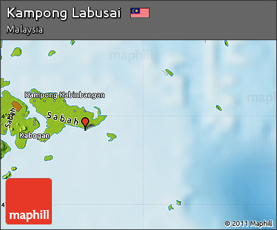 Physical Map of Kampong Labusai