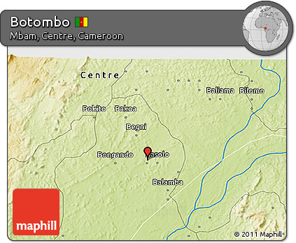 Physical 3D Map of Botombo