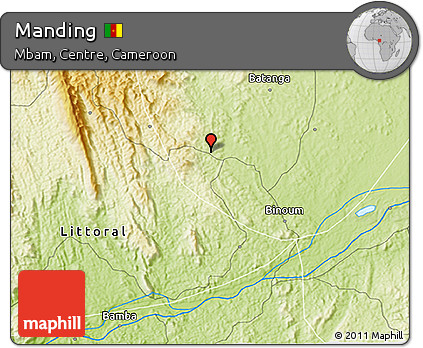 Physical 3D Map of Manding