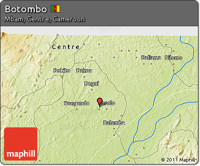 Physical 3D Map of Botombo