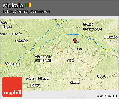 Physical Panoramic Map of Mokala