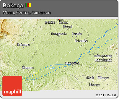 Physical Panoramic Map of Bokaga