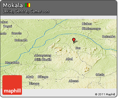 Physical Panoramic Map of Mokala