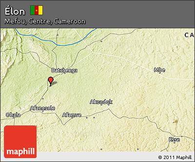 Physical 3D Map of Élon