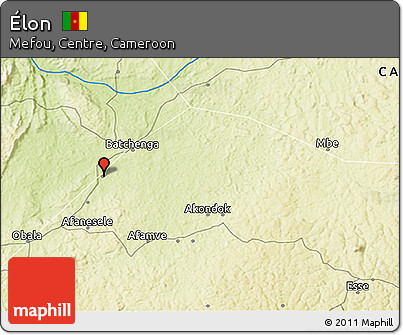 Physical 3D Map of Élon