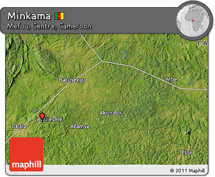 Satellite 3D Map of Minkama