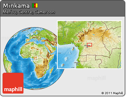 Physical Location Map of Minkama