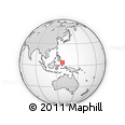 Outline Map of the Area around 4° 22' 30" N, 128° 25' 30" E, rectangular outline
