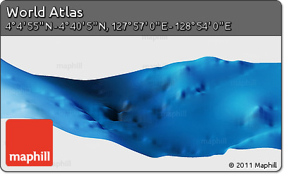 Physical Panoramic Map of the Area around 4° 22' 30" N, 128° 25' 30" E