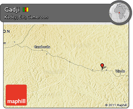 Physical 3D Map of Gadji
