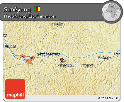Physical 3D Map of Siméyong