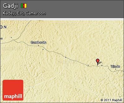 Physical 3D Map of Gadji