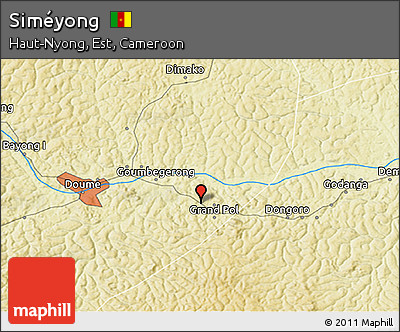 Physical 3D Map of Siméyong